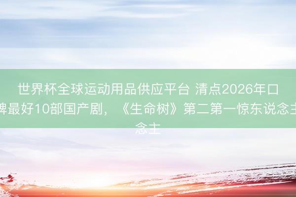 世界杯全球運動用品供應(yīng)平臺 清點2026年口碑最好10部國產(chǎn)劇，《生命樹》第二第一驚東說念主