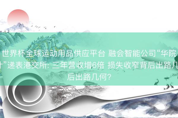 世界杯全球運動用品供應平臺 融會智能公司“華院詭計”遞表港交所: 三年營收增6倍 損失收窄背后出路幾何?